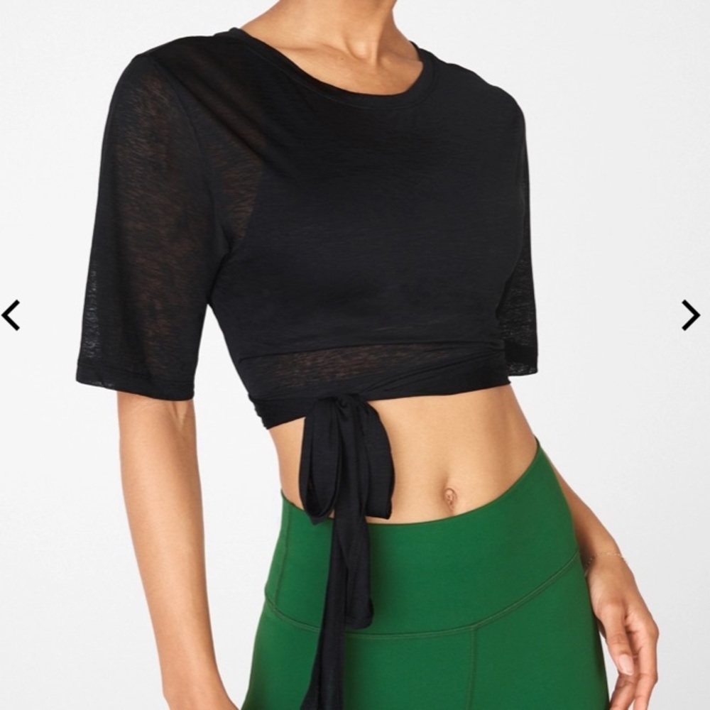 FABLETICS Ryan Short Sleeve Tie Up Tee